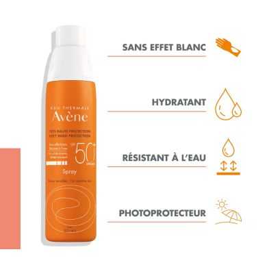 AVENE SOLAIRE EAU THERMAL SPRAY SPF50+ 200 ML