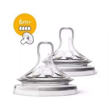 AVENT NATURAL 6 MOIS+ LOT DE 2 TETINE