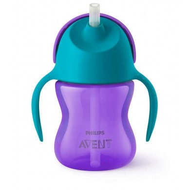 AVENT TASSES A PAILLE 200 ML / 7OZ 9M+ MAUVE