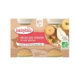 BABYBIO PETIT POT DELICE DES VERGERS 6 MOIS + PACK DE 2