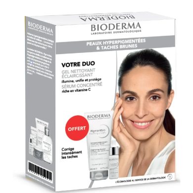 BIODERMA DUO GEL NETTOYANT ECLAIRCISSANT ET SERUM CONCENTRE