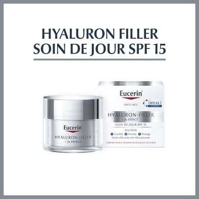 EUCERIN HYALURON FILLER 3* EFFECT SOIN DE JOUR SPF 15 PEAU SECHE