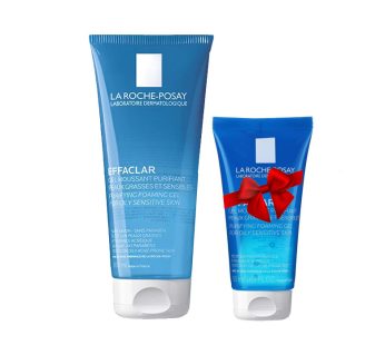 la roche posay-effaclar – gel moussant nettoyant purifiant visage, 200ml la roche posay-effaclar – gel moussant nettoyant purifiant visage, 50ml
